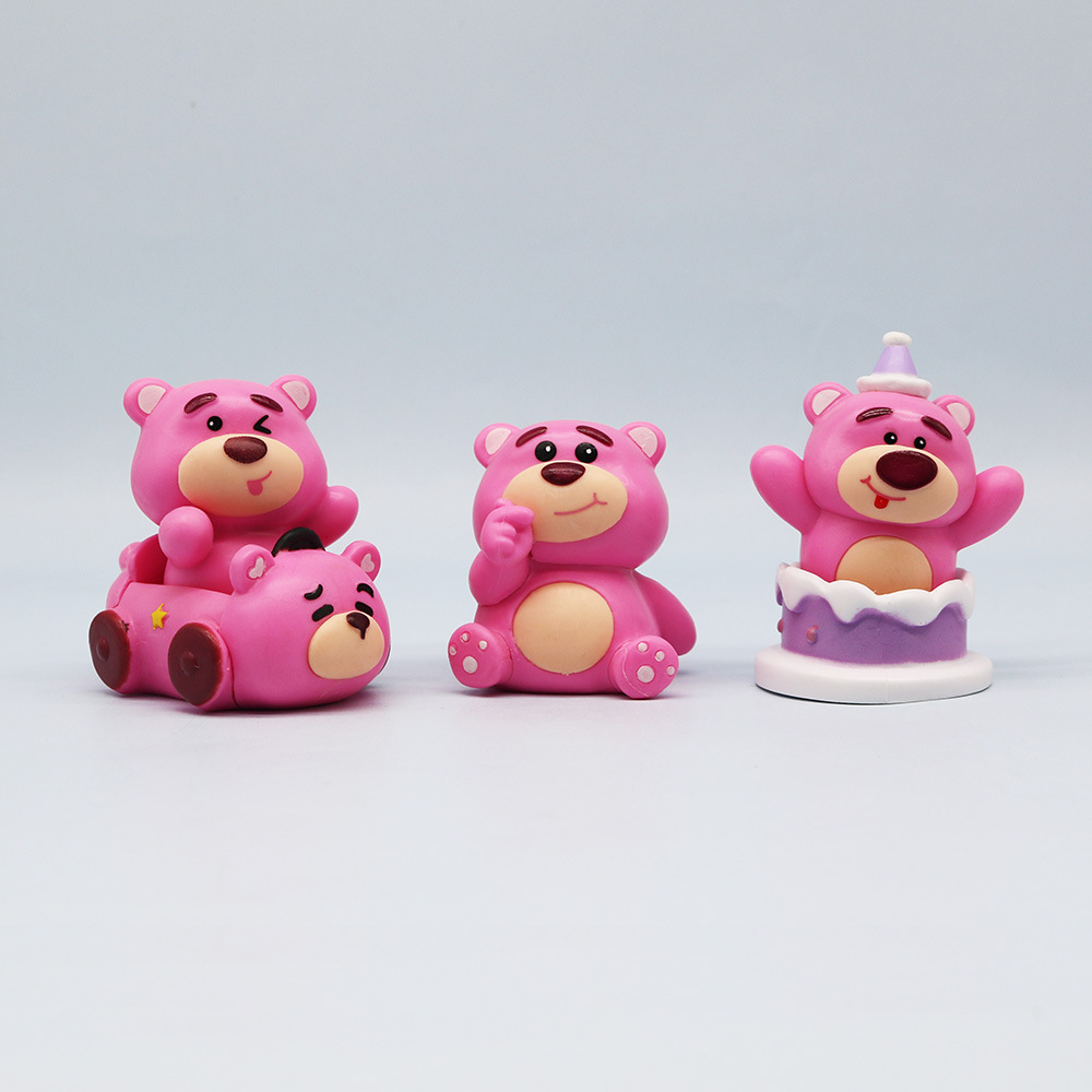 6 ชิ้น/เซ็ตการ์ตูนToy Story 3 อะนิเมะรูปKawaiiLotsoสตรอเบอร์รี่หมีไดรฟ์รถเค้กQรุ่นPVC Action Figuresตุ๊กตาของเล่น ราคา ถูกที่สุด ดีลบีเคเค แกลเลอรีภาพที่ 2