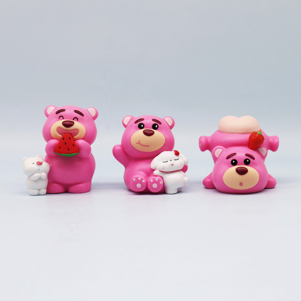 6 ชิ้น/เซ็ตการ์ตูนToy Story 3 อะนิเมะรูปKawaiiLotsoสตรอเบอร์รี่หมีไดรฟ์รถเค้กQรุ่นPVC Action Figuresตุ๊กตาของเล่น ราคา ถูกที่สุด ดีลบีเคเค แกลเลอรีภาพที่ 3