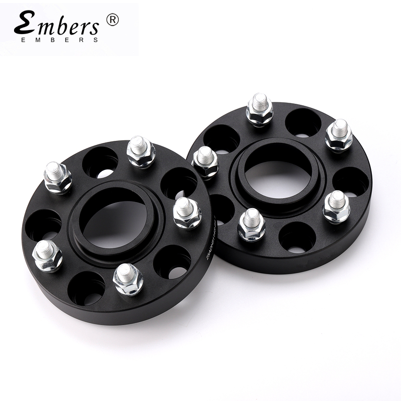 Embers อลูมิเนียมล้อ Spacers 5x114.3 Center Bore 64.1 มม.ขนาดเกลียว M14x1.5 อะแดปเตอร์ฮับ Extender ส
