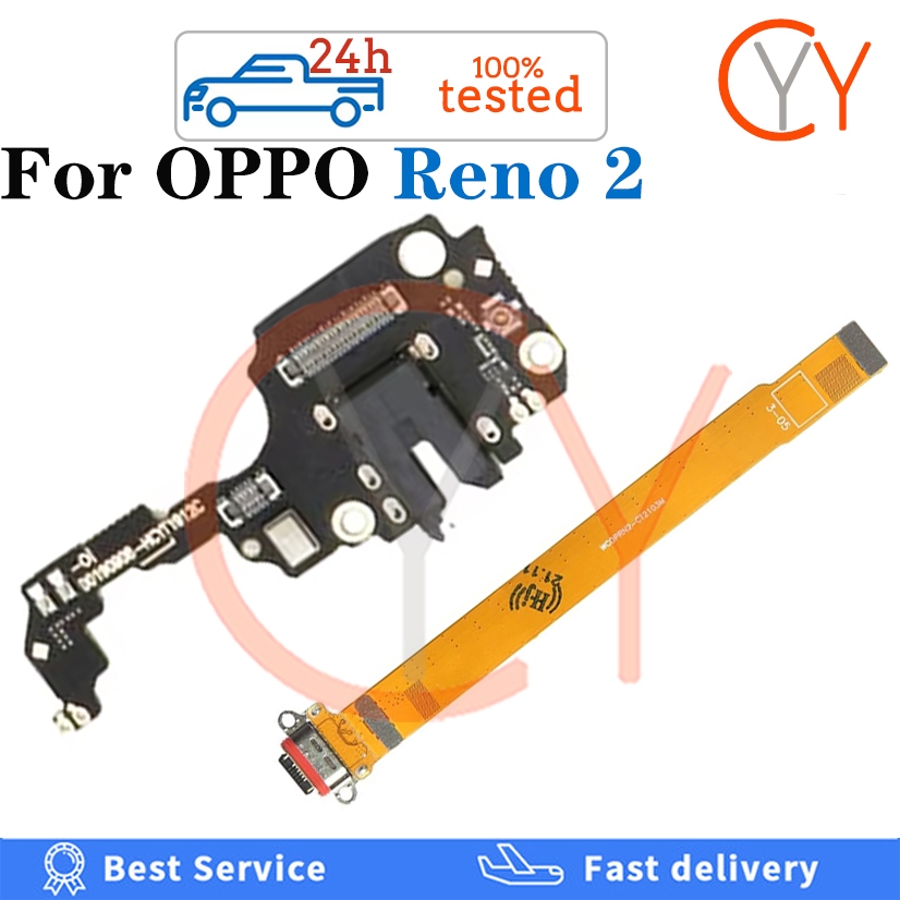 ชาร์จ Flex + mic สําหรับ OPPO Reno 2 ชาร์จริบบิ้น Flex USB mic Board ไมโครโฟน Handphone แจ็คไมโครโฟนพอร์ตชาร์จ