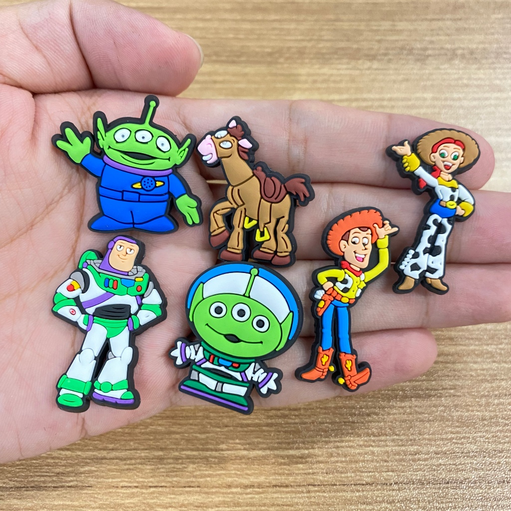 Bass Lightyear Theme Series รองเท้า Charms ตกแต่งอุปกรณ์เสริม PVC พร้อมปุ่ม ราคา ถูกที่สุด ดีลบีเคเค แกลเลอรีภาพที่ 9