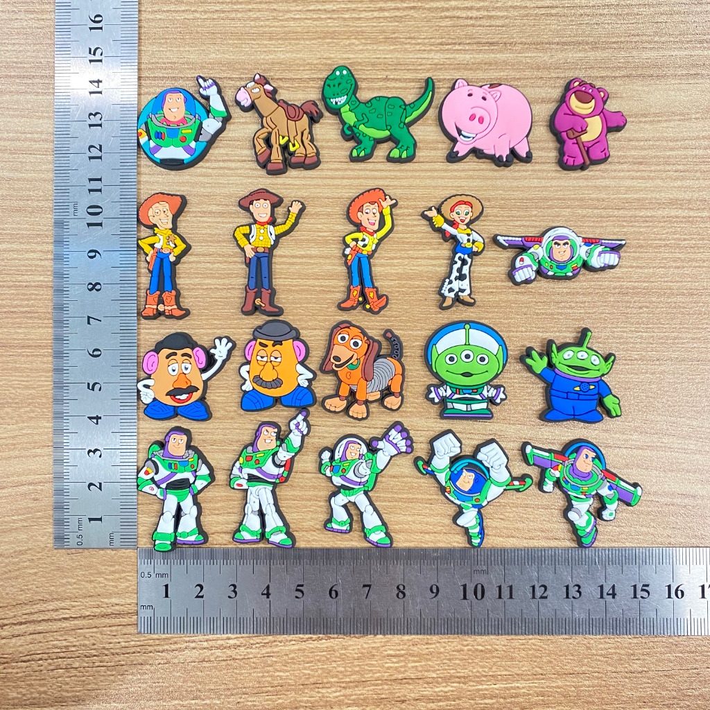 Bass Lightyear Theme Series รองเท้า Charms ตกแต่งอุปกรณ์เสริม PVC พร้อมปุ่ม ราคา ถูกที่สุด ดีลบีเคเค แกลเลอรีภาพที่ 4