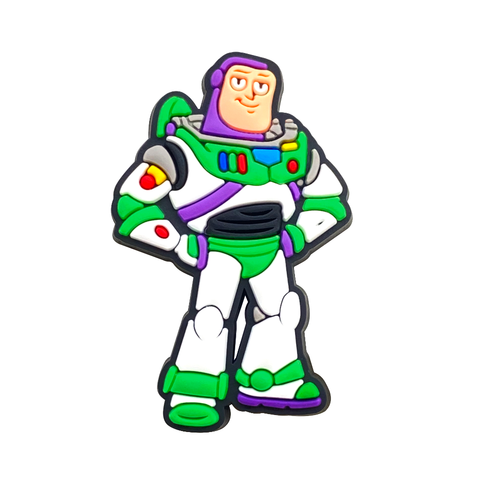 Bass Lightyear Theme Series รองเท้า Charms ตกแต่งอุปกรณ์เสริม PVC พร้อมปุ่ม ราคา ถูกที่สุด ดีลบีเคเค แกลเลอรีภาพที่ 7