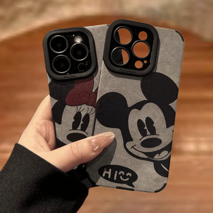 【Broadcloth tpu soft case/changed Sound port/Mickey】เคส compatible for iphone 11 12 13 14 15 16 pro max case