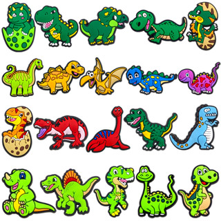 ธีมไดโนเสาร์ Series ตกแต่งรองเท้า Charms อุปกรณ์เสริม PVC พร…