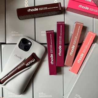 Rhode ลิปสติก Lipgloss Petters เคสโทรศัพท์สําหรับ iPhone 16ProMax 15ProMax 14ProMax 13ProMax 16Pro 15Pro 14pro 13pro หรูหราป้องกันซิลิโคนกันกระแทก Soft Shell