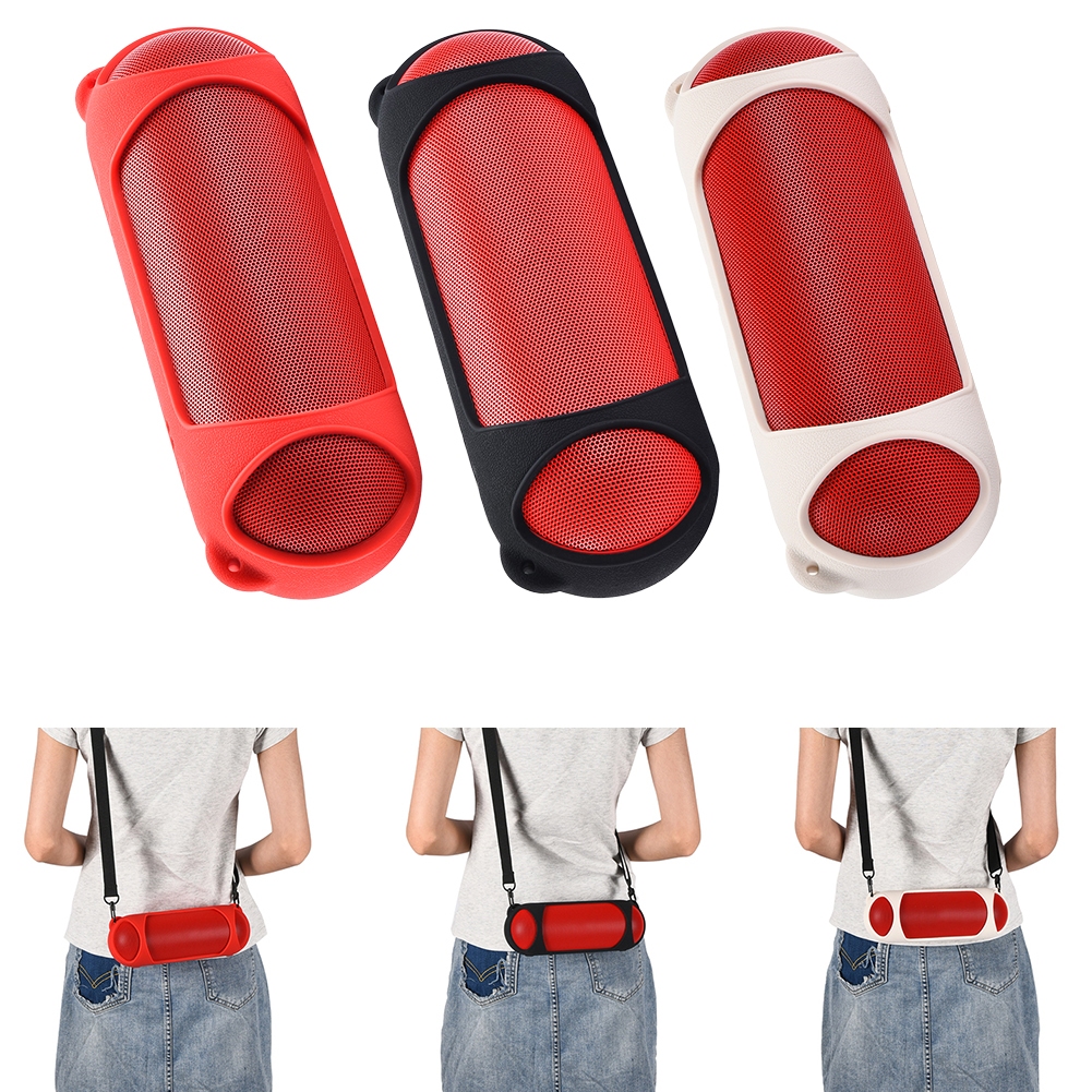 กระเป๋าซิลิโคนป้องกันพร้อมสายสะพายไหล่สําหรับ Beats Pill Portable Wireless