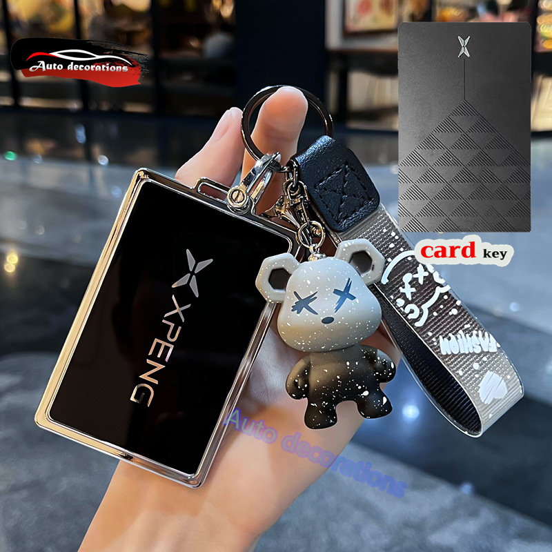 Xpeng G6 card key case tpu key cover Xpeng G6 พวงกุญแจพวงกุญแจหมี