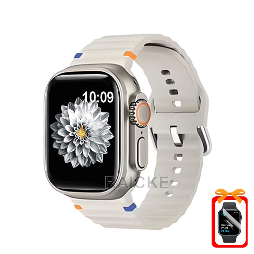 สายรัดซิลิโคนอ่อนนุ่มสําหรับ iWatch Series 11/10/9/8/7/6/5/4/3/SE/Ultra 49mm 46mm 45mm 44mm 42mm 41mm 40mm 38mm ราคา ถูกที่สุด ดีลบีเคเค แกลเลอรีภาพที่ 2