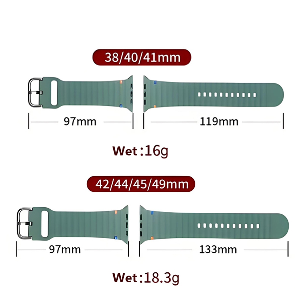 สายรัดซิลิโคนอ่อนนุ่มสําหรับ iWatch Series 11/10/9/8/7/6/5/4/3/SE/Ultra 49mm 46mm 45mm 44mm 42mm 41mm 40mm 38mm ราคา ถูกที่สุด ดีลบีเคเค แกลเลอรีภาพที่ 6