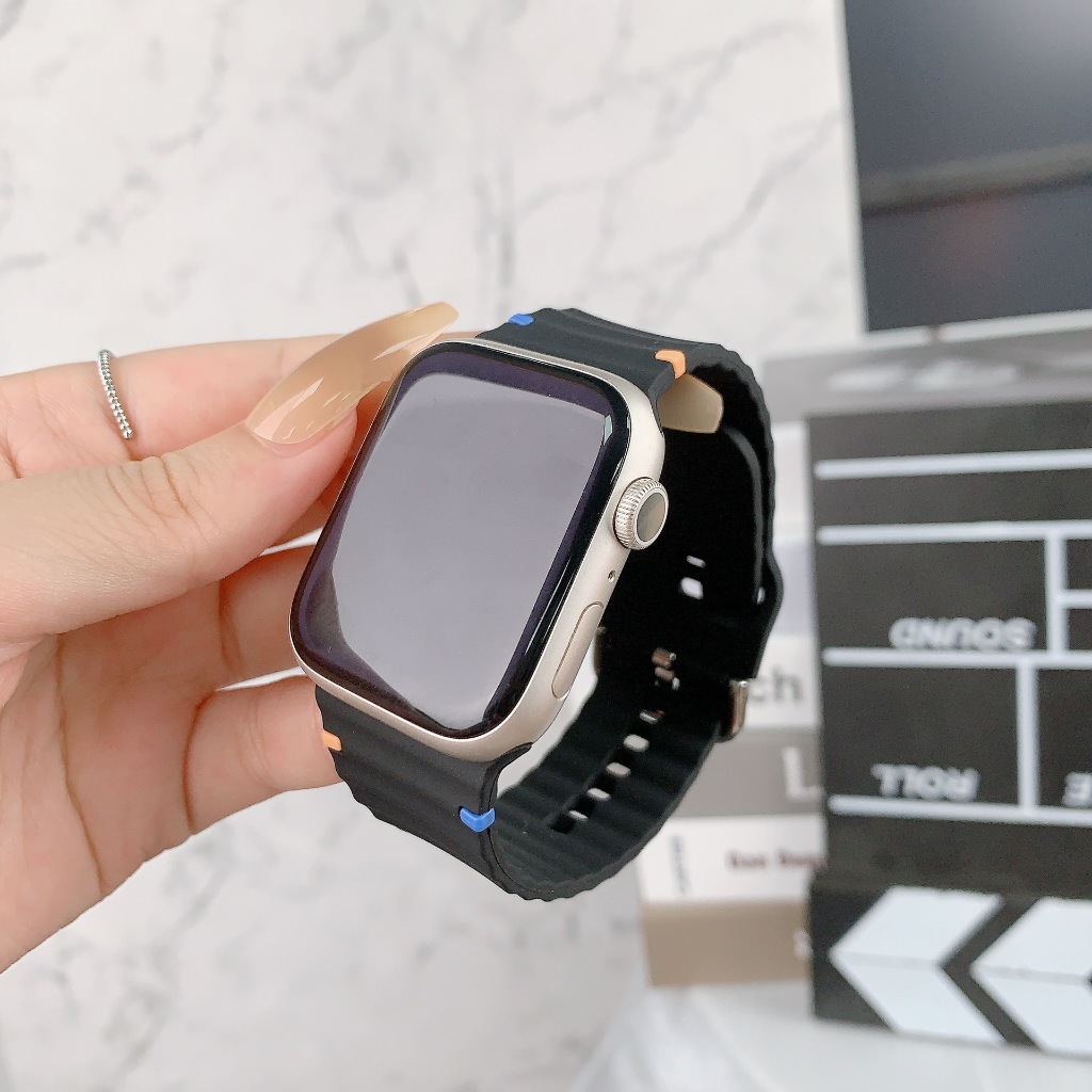 สายรัดซิลิโคนอ่อนนุ่มสําหรับ iWatch Series 11/10/9/8/7/6/5/4/3/SE/Ultra 49mm 46mm 45mm 44mm 42mm 41mm 40mm 38mm ราคา ถูกที่สุด ดีลบีเคเค แกลเลอรีภาพที่ 9