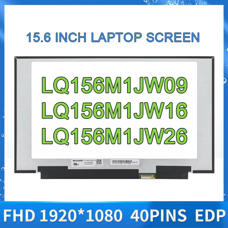 240Hz แล็ปท็อปหน้าจอ LCD LQ156M1JW03 LQ156M1JW09 LQ156M1JW16 LQ156M1JW26 สําหรับ MSI GS65 Series 192