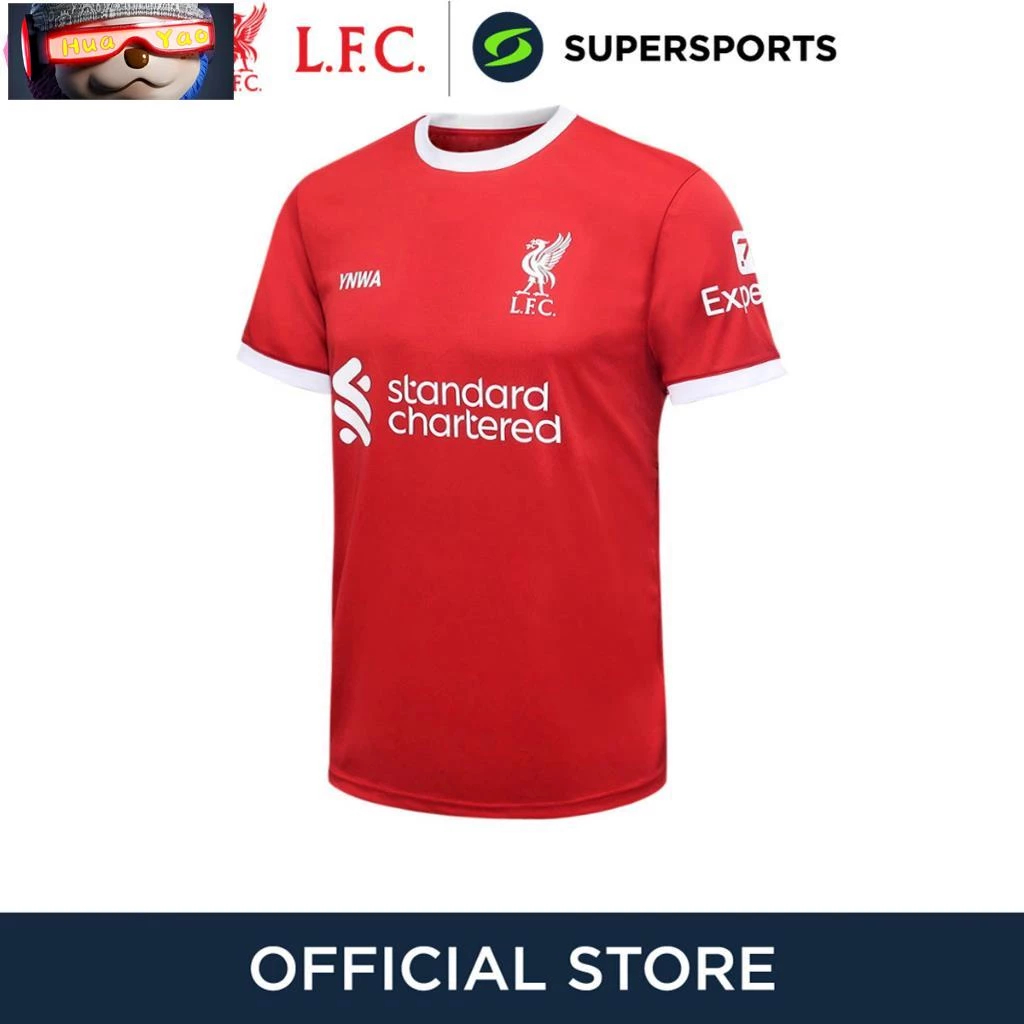 Liverpool Football Club Home Uniform เสื้อเชียร์ลีดเดอร์ผู้ชาย 2023/24 ฤดูกาลเกม