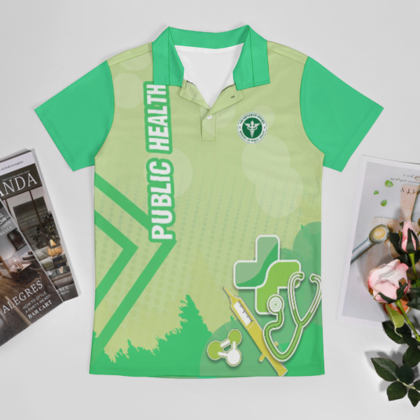 "เสื้อพิมพ์ลาย เสื้อโปโลสาธารณสุข ชาย 5 สี "