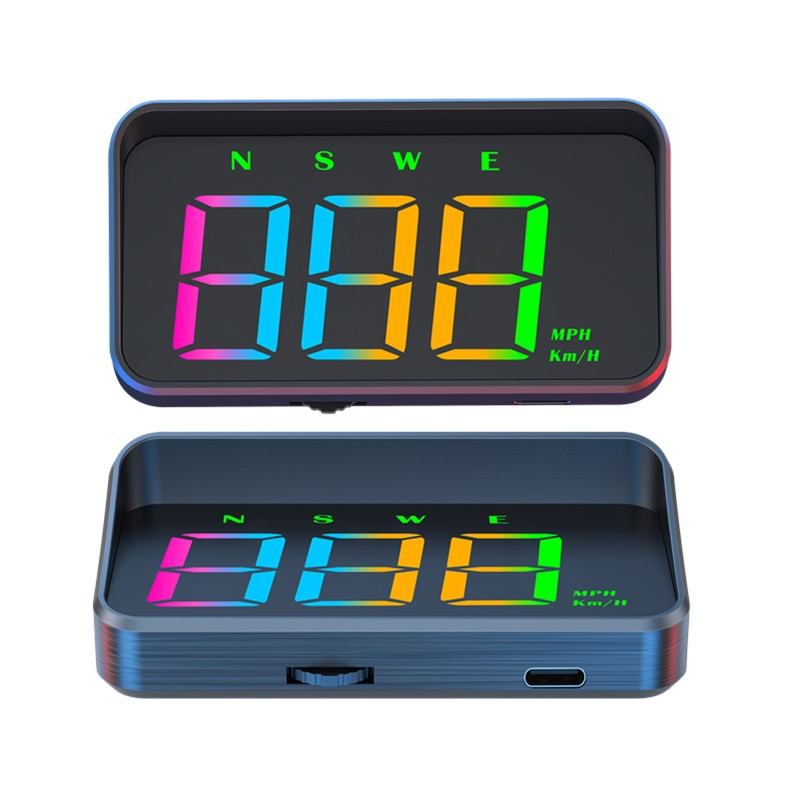M2S Universal GPS Beidou HUD USB สี Head Up จอแสดงผลความเร็วขับรถ Overspeed Alarm สําหรับรถยนต์ทั้งห
