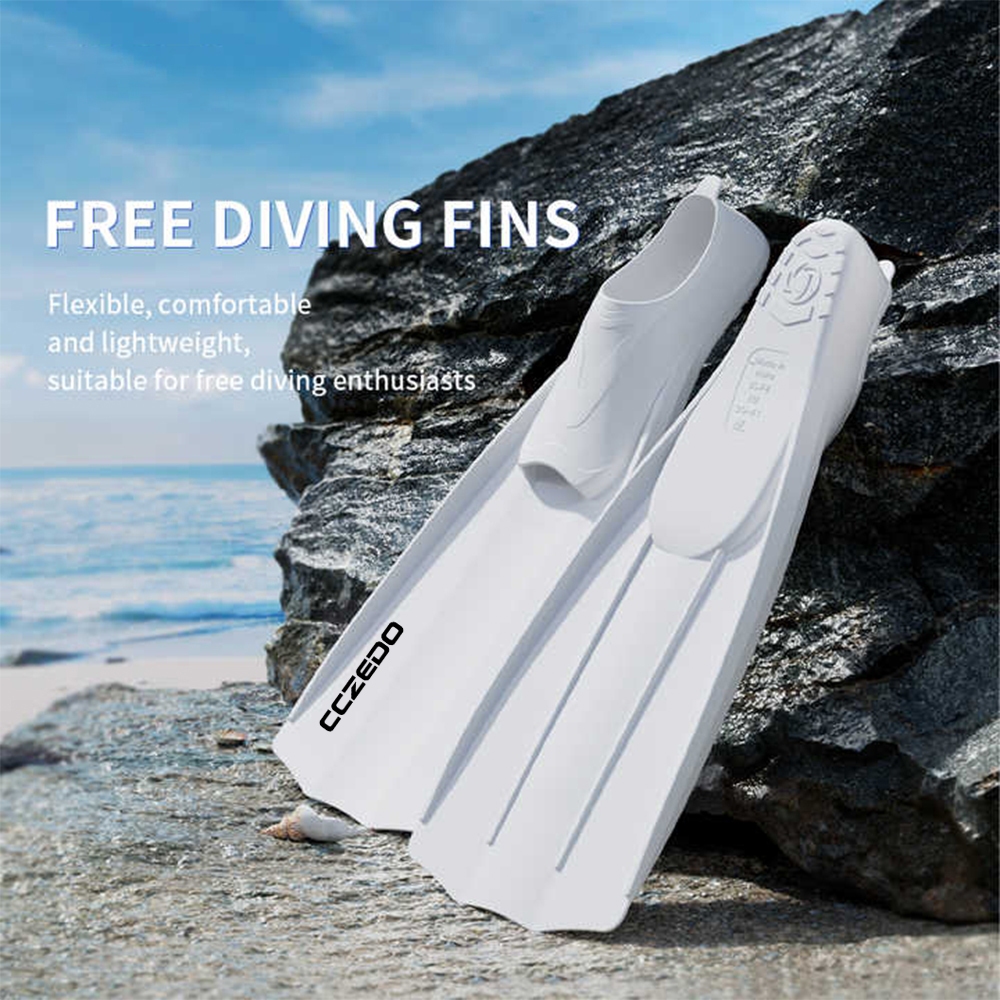 Cczedo Professional ดําน้ํา Flippers ยาวเท้า Anti Slip นุ่มและยืดหยุ่นดําน้ํากบรองเท้าการฝึกอบรมอุปกรณ์ดําน้ํา Unisex