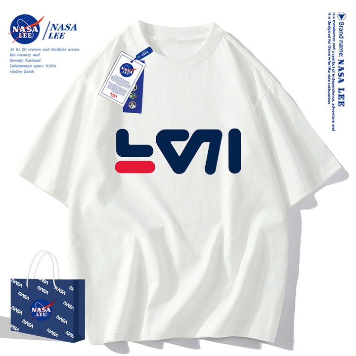 ✨สินค้าพร้อมส่ง✨เสื้อยืดคอกลมลายร่วมกับ NASA ใส่ได้ทั้งชายและหญิง ผลิตจากผ้าคอตตอน 100% เหมาะสำหรับเยาวชน