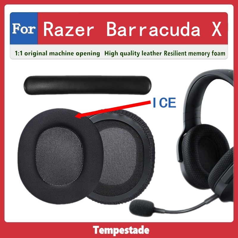 สําหรับ Razer Barracuda X เคสหูฟัง Earmuffs Earmuffs แผ่นรองหูฟังหูฟังป้องกันกรณีอะไหล่ฟองน้ํา Pad ห