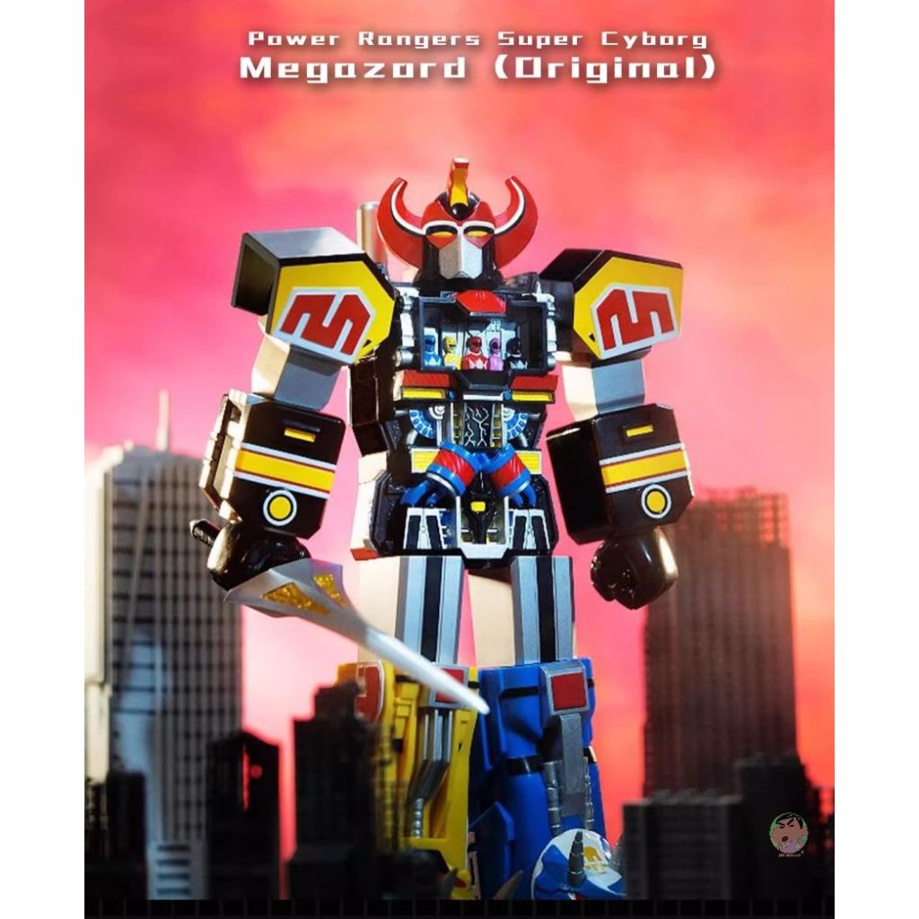 Super 7 Mighty Morphin Power Rangers Super Cyborg - Megazord (ต้นฉบับ) แอคชั่นฟิกเกอร์