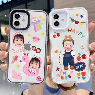 เคสโทรศัพท์ DIY for Iphone case ที่เข้ากันได้ หลายตัว เคสโทรศัพท์แบบใส/กระจก เราถอดพื้นหลัง for เคสไอโฟน