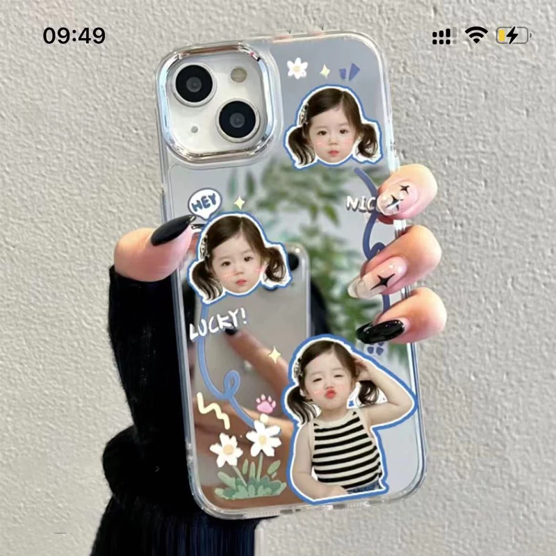 เคสโทรศัพท์ DIY for Iphone case ที่เข้ากันได้ หลายตัว เคสโทรศัพท์แบบใส/กระจก เราถอดพื้นหลัง for เคสไอโฟน