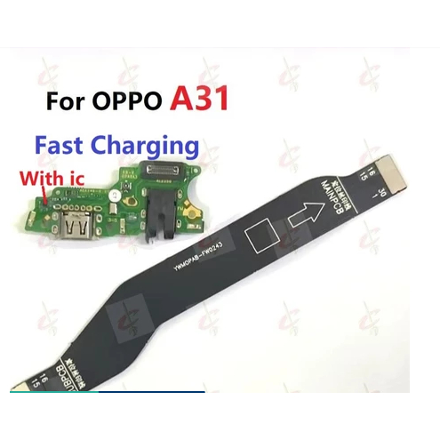 บอร์ดชาร์จ flex สําหรับ OPPO A31 2020 บอร์ดหลักเมนบอร์ด flex cable