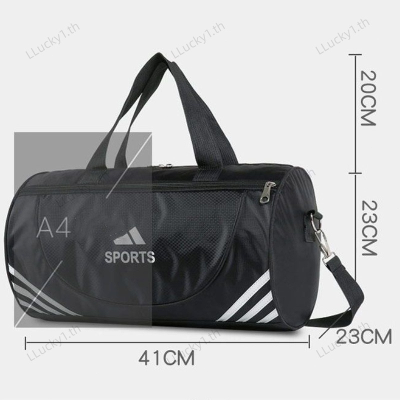 กระเป๋าเดินทาง Sports กันน้ำ เรียบง่าย แฟชั่น ความจุขนาดใหญ่ กระเป๋ากีฬา Unisex travel bag