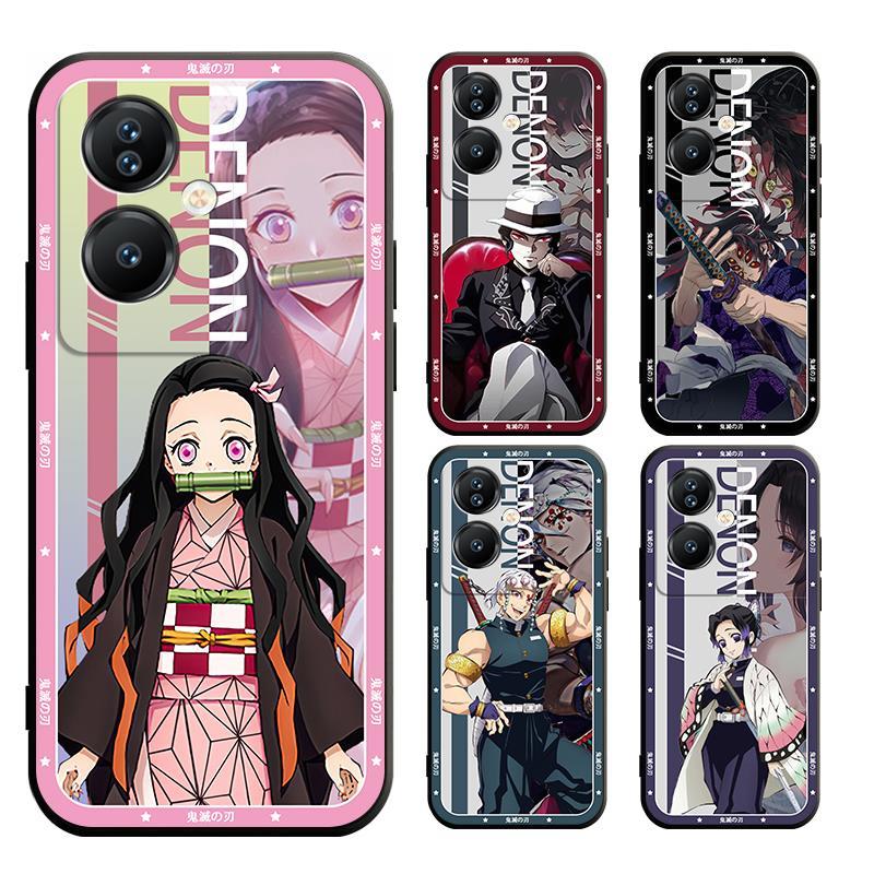 Oppo A3 Pro 5G A3X A3 A60 4G A55 A79 5G Demon Slayer Nezukoปลอกนุ่มกรณี
