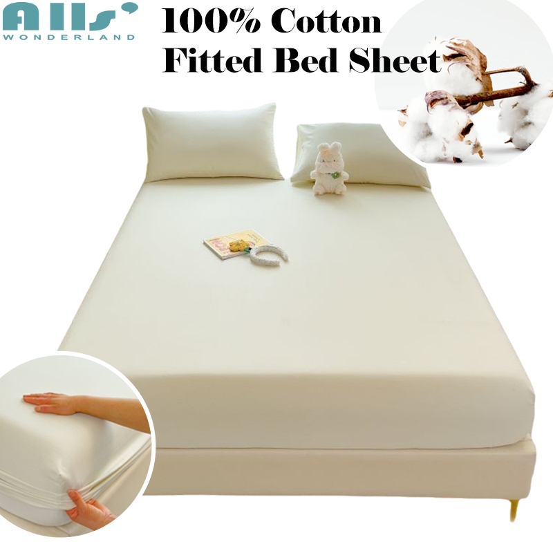 800เส้นด้าย ผ้าปูที่นอน สีทึบ คอตตอน 100% ผ้าปูที่นอนธรรมดาเดี่ยว 10นิ้ว ผ้าปูรัดมุม 6ฟุต/5ฟุต/3.5ฟุต Queen/King สีเทาผ้าปูที่นอน ระบายอากาศนุ่ม