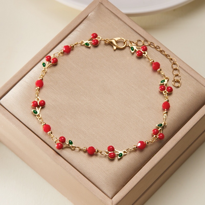 Yx Cherry Fashion Trend Niche ยอดนิยมร้อยผู้หญิงสร้อยข้อมือของขวัญอุปกรณ์เสริม