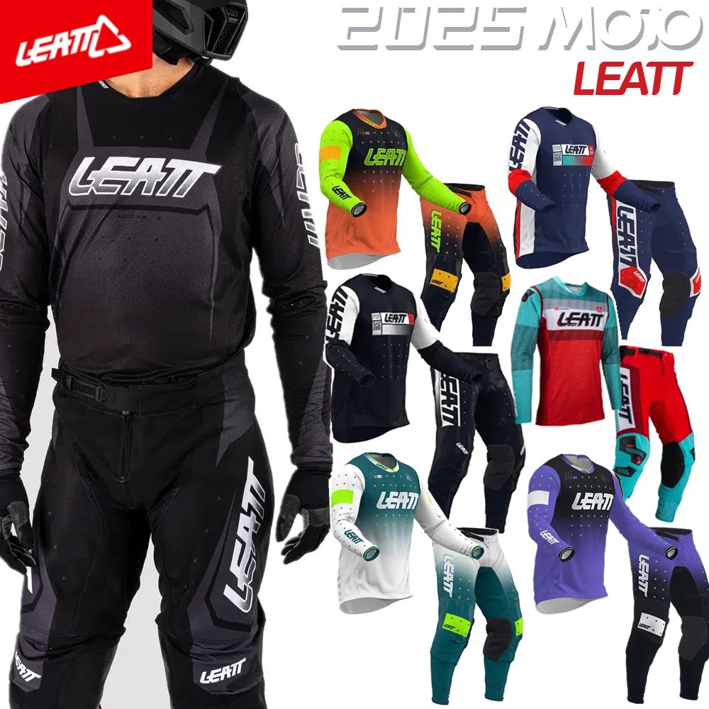 Leatt 2025 Moto 4.5 HELIUM CAYNE Jersey Jersey กางเกง MX Combo Moto Enduro ATV ชุดอุปกรณ์ผู้ชาย Dirtbike ชุดสําหรับผู้ใหญ่