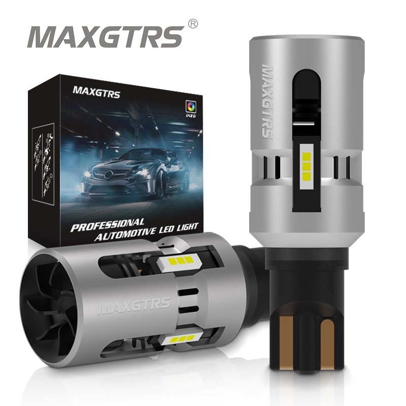 Maxgtrs 2x T15 W16W 912 921 LED Canbus ข้อผิดพลาดฟรีไม่มี Hyper Flash LED หลอดไฟย้อนกลับรถเลี้ยวไฟสัญญาณ Amber สีขาว