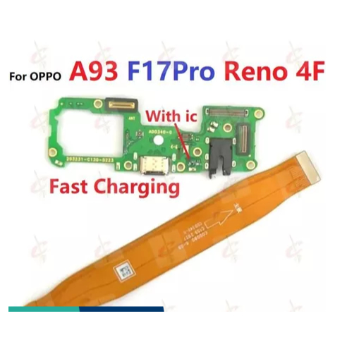 บอร์ดชาร์จสําหรับ oppo A93 4G Reno 4F F17 Pro หลัก borad เมนบอร์ด flex cable