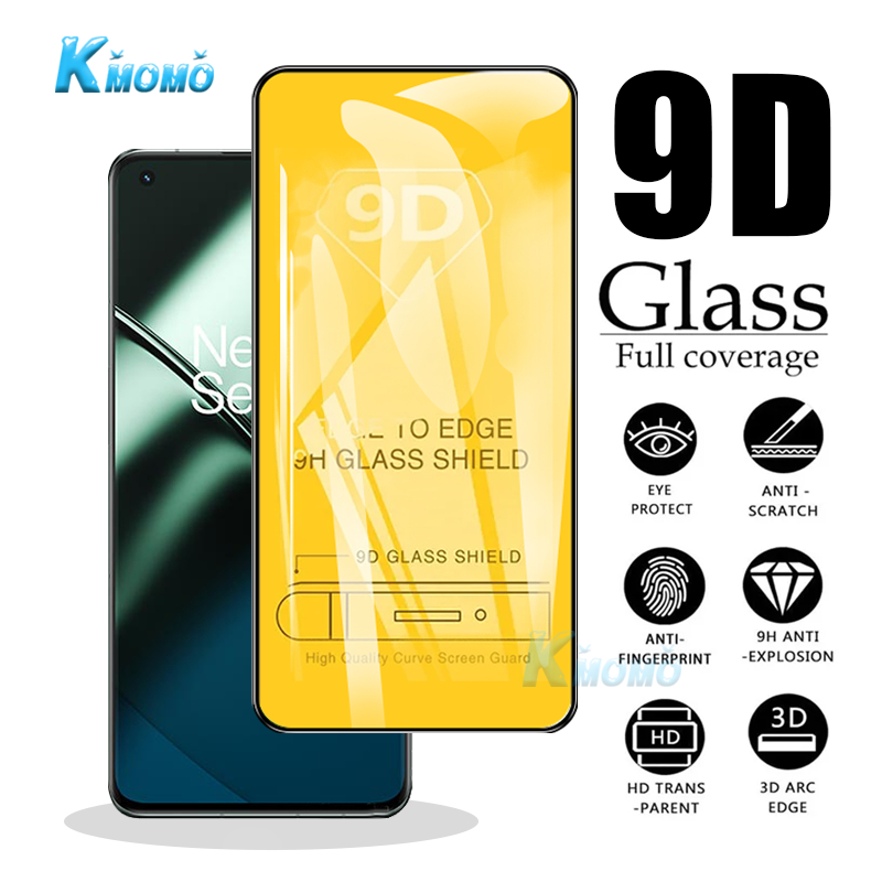 ฟิล์มกระจกนิรภัยเต็มจอ Oneplus 10T 9 9R 9RT 8T 7 7T 6 6T 5 Nord N10 CE 3 2 Lite 5G Pro Plus ฟิล์มกระจกแบบเต็มจอ เต็มจอ ไม่ดันเคส