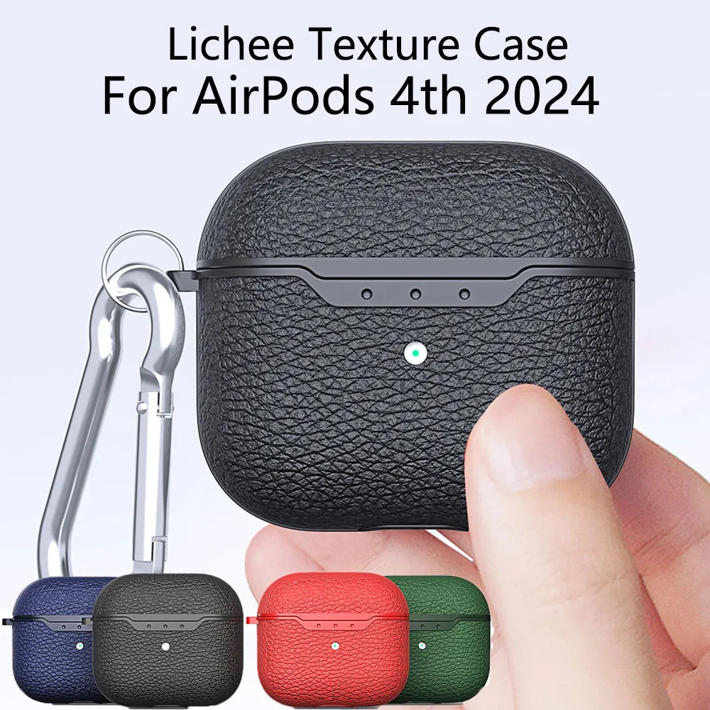 แฟชั่น Simple Ins แบบพกพาสําหรับ AirPods 1/2/3/4/Pro Pro2 หนังหูฟังปลอก AirPod4 Gen กรณี AirPods Pro กรณี AirPods Pro2 ฝาครอบ
