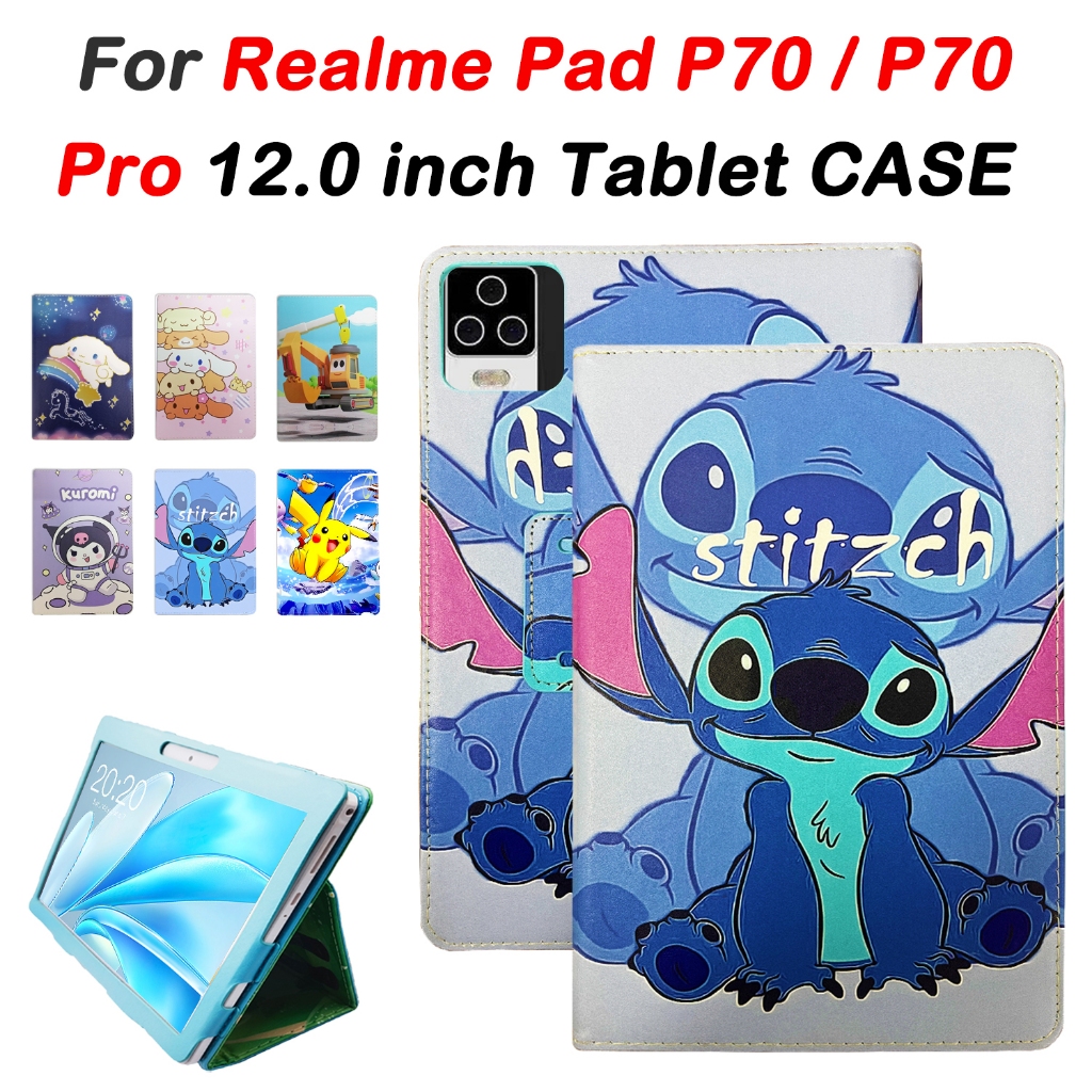 สําหรับrealme Pad P70 12.0 นิ้ว 2023 คุณภาพสูงน่ารักการ์ตูนหนังRealme Pad Proแท็บเล็ตพีซีAndroid 12.0 Flip Stand Case