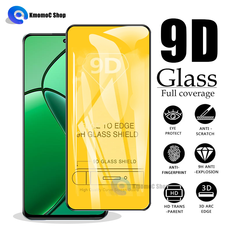 ฟิล์มกระจกนิรภัยเต็มจอ Realme 13 12 11 10 9 9i Pro Plus 8 C55 C53 C33 C30s C30 C35 C25 C25s C21y C25