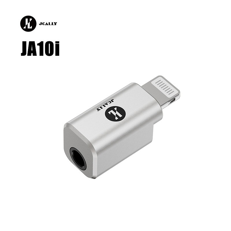 Jcally JA10i C100 หูฟังไฮไฟเสียงดิจิตอลมินิแบบพกพา Adaptar Light-ing ถึง 3.5 มม. สําหรับ IOS
