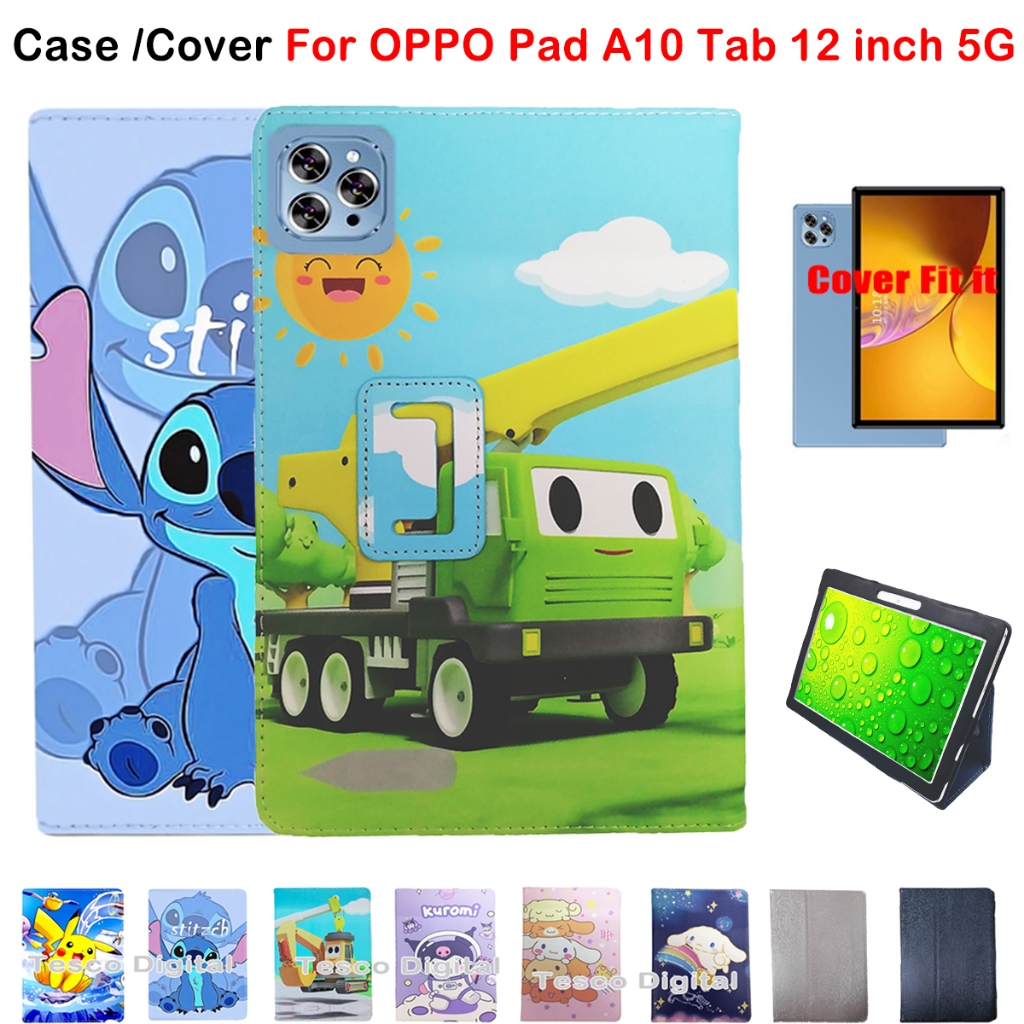 สําหรับ OPPO Pad A10 Tab 12 นิ้ว 5G คุณภาพสูง PU หนัง Drop ทนฝาครอบแท็บเล็ต OPPO Pad A10 Tab 12 แฟชั