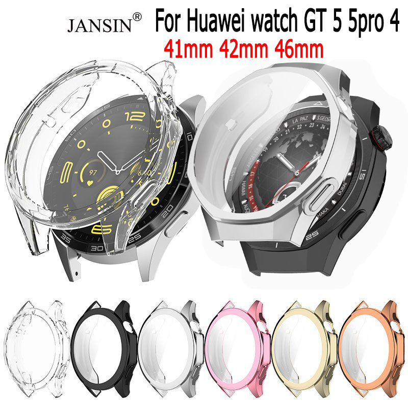 เคส huawei watch gt5 เคสกันรอย TPU กันกระแทก สำหรับ Huawei Watch GT 5 Pro GT 4 41มม 42มม 46มม เคสหน้าจอกันรอย smart watch