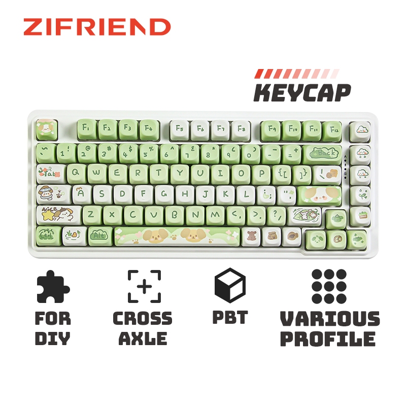 Zifriend ปุ่มกดคีย์บอร์ด ลายเชอร์รี่น่ารัก สําหรับคีย์บอร์ด DIY