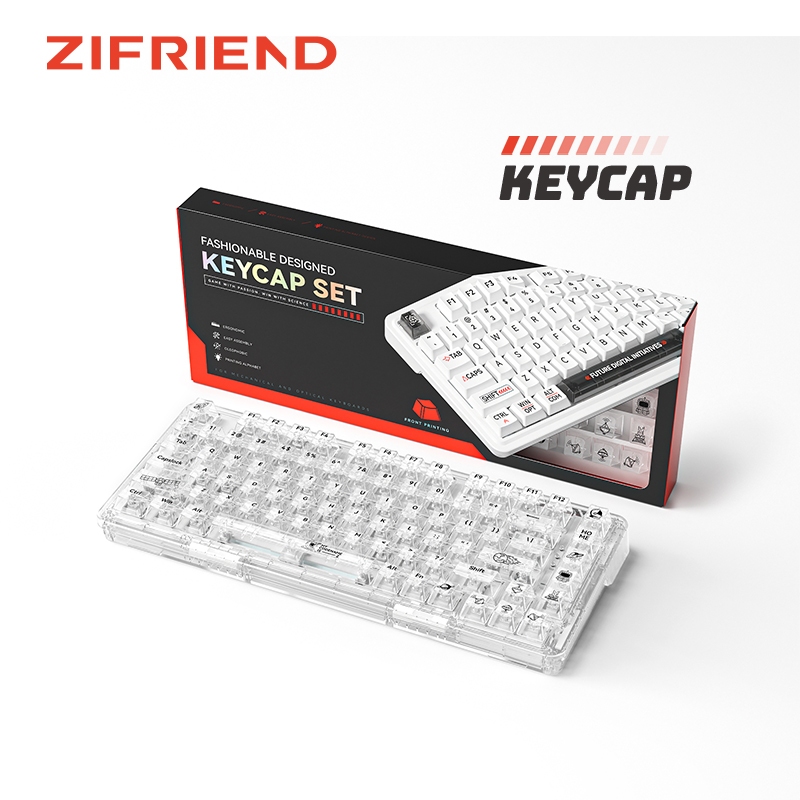Zifriend Transparent Keycap 116 Keys