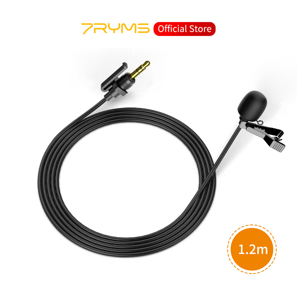 Comica CVM-SM-O1 ไมโครโฟนแบบหนีบเสื้อ, รอบทิศทาง 3.5 มม.TRS Clip-on Lav Mic Mic สําหรับกล้องเครื่องส