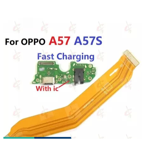 บอร์ดชาร์จ flex สําหรับ OPPO A57 4G 5G A57S บอร์ดหลักเมนบอร์ด flex cable