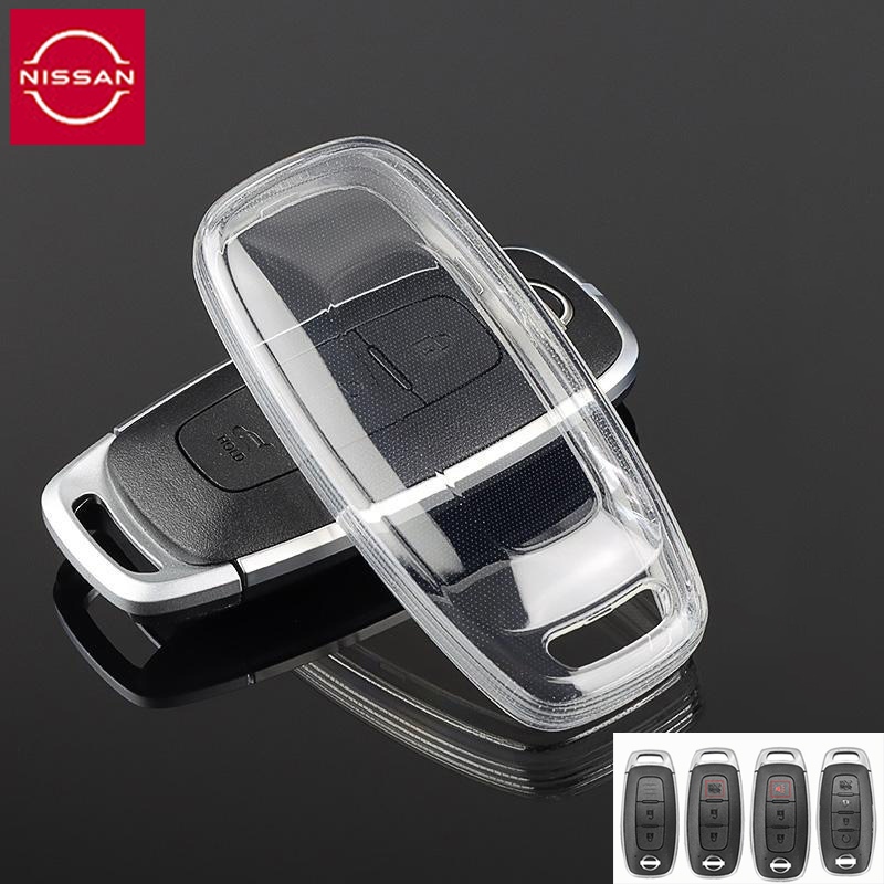 Nissan almera teana sylphy เคสกุญแจรถ Nissan ปลอกกุญแจใส พวงกุญแจ Nissan