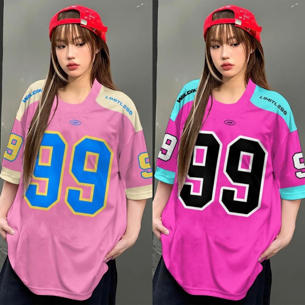 2025 อเมริกันย้อนยุคย์เสื้อยืดหมายเลข99พิมพ์เสื้อยืดผู้หญิงขนาดใหญ่เสื้อแขนสั้นกีฬาเสื้อยืดกลางแจ้งสบายๆเสื้อยืดแฟชั่นร้อนแนวโน้ม 2025