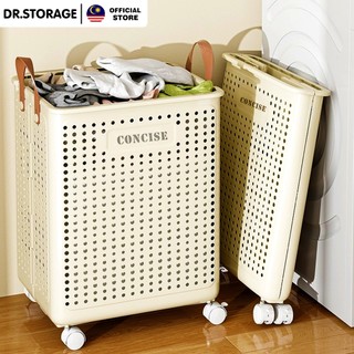 DR.STORAGE Foldable Laundry Basket Clothes Storage Basket Kotak Simpan Baju Clothes Organizers