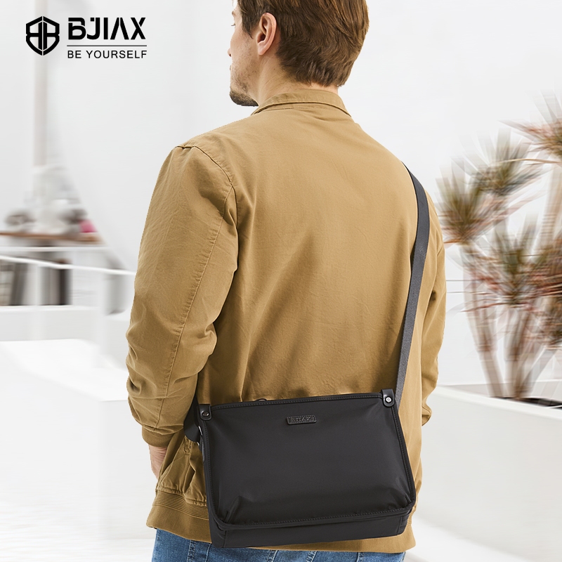 BJIAX กระเป๋าสะพายข้างผู้ชายกันน้ําแบบใช้ทุกวัน - รูปที่ 7