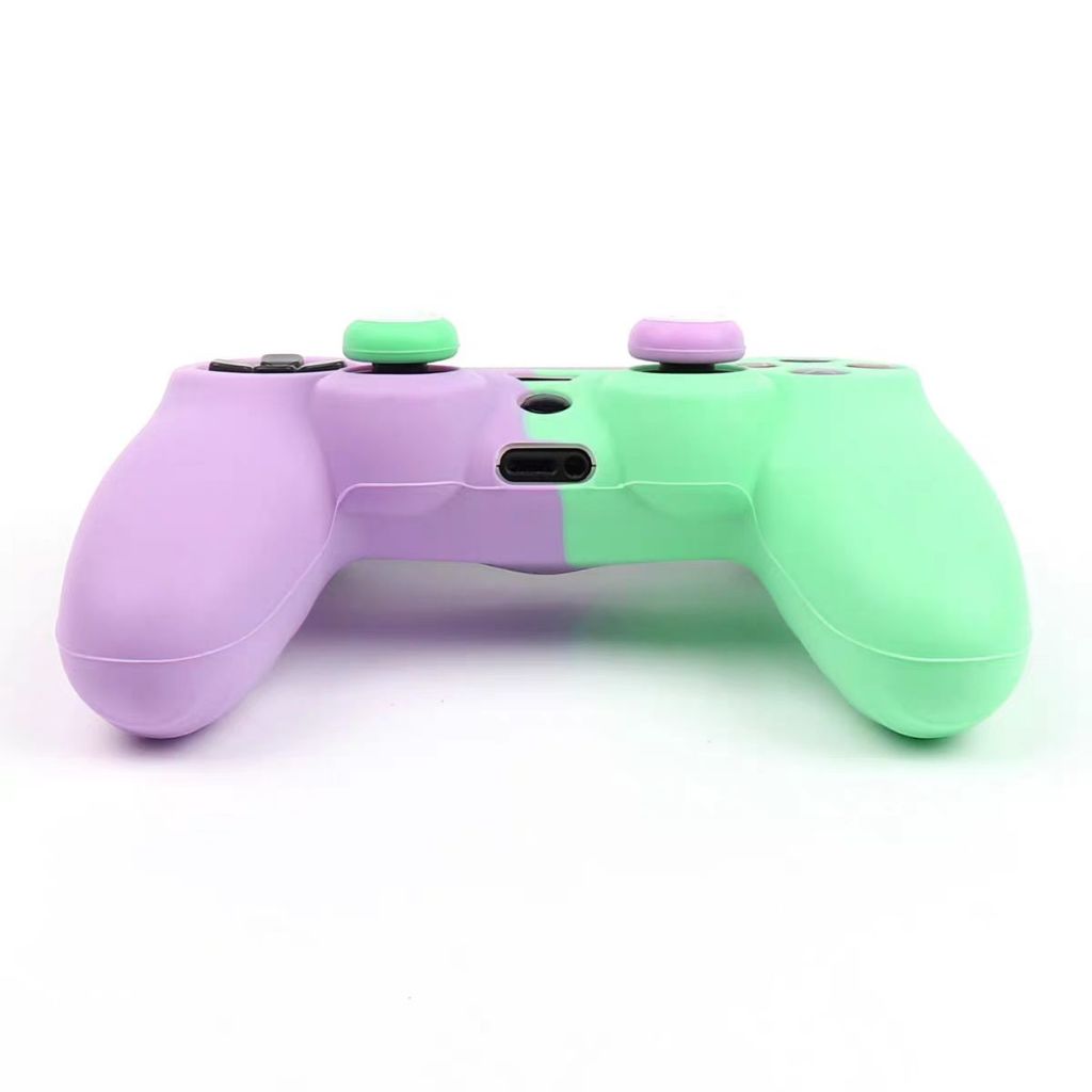 ฝาครอบป้องกันซิลิคอนอ่อนสําหรับ PlayStation 4 Controller Skin Video Gamepad อุปกรณ์เสริมสําหรับ PS4 จอยสติ๊กครอบคลุม
