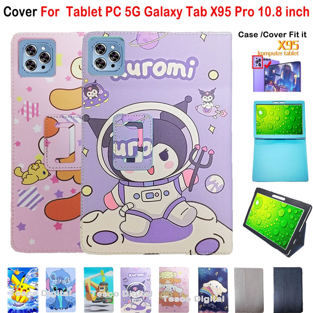 สําหรับ Android แท็บเล็ตพีซี 5G Galaxy Tab X95 Pro 10.8 นิ้วคุณภาพสูง PU หนังฝาครอบ Global X95Pro Pro + 2024 แฟชั่นน่ารักทาสี Drop ทนแท็บเล็ตป้องกันกรณี